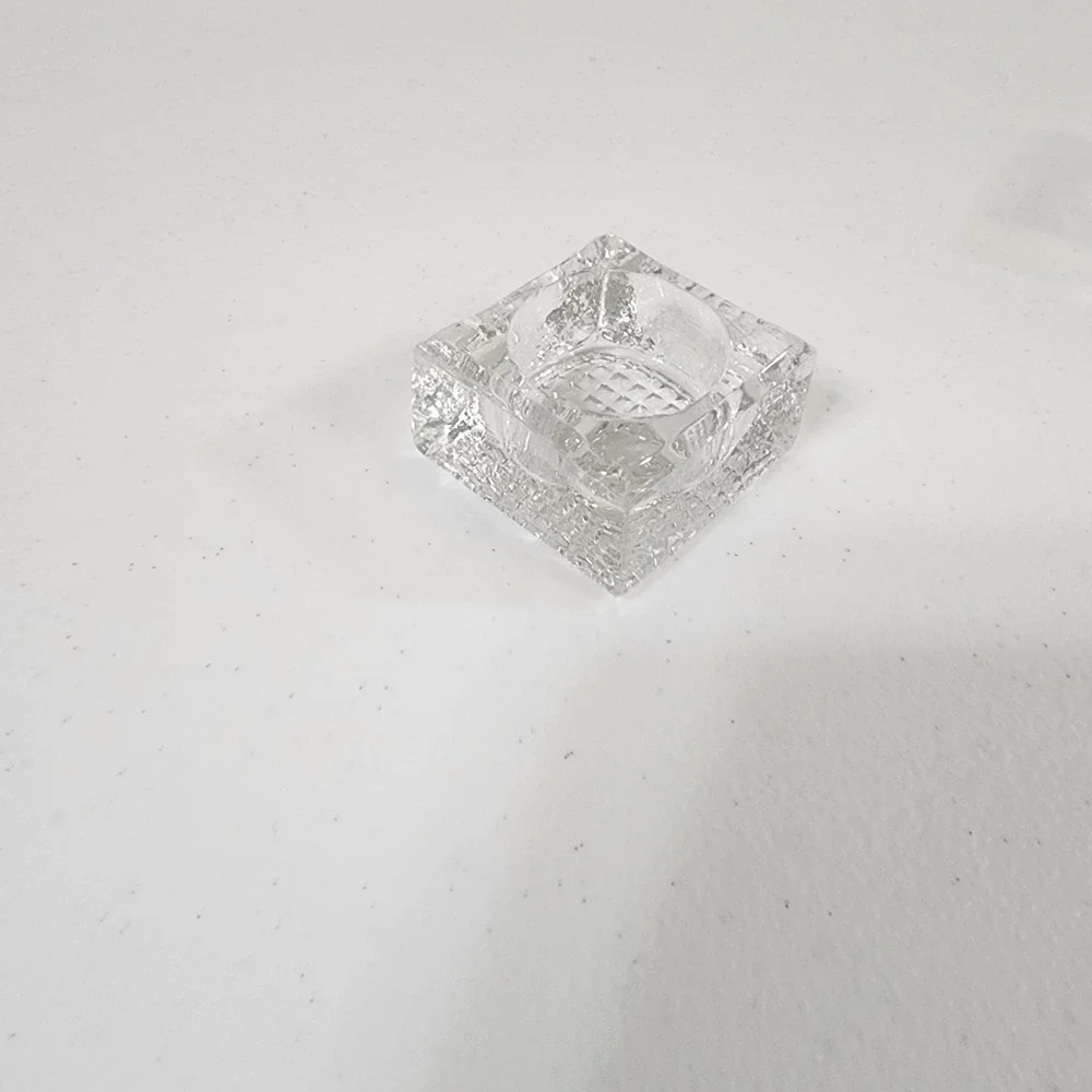 Vintage Open Salt Cellars 6-Pack, Clear Crystal Glass